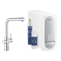 GROHE Blue Home zestaw startowy z wylewką w kształcie L,  chrom 31539000