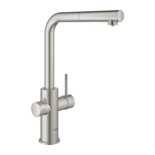 GROHE Blue Home zestaw startowy z wylewką w kształcie L, stal nierdzewna 31539DC0