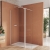 SANSWISS Walk-In EASY STR4P ścianka boczna wolnostojąca 110cm+40,6cm, biały mat STR4P1100907+BTE304060907