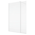 SANSWISS Walk-In EASY STR4P ścianka boczna wolnostojąca 120cm+40,6cm, biały mat STR4P1200907+BTE304060907