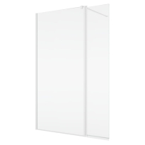 SANSWISS Walk-In EASY STR4P ścianka boczna wolnostojąca 120cm+40,6cm, biały mat STR4P1200907+BTE304060907