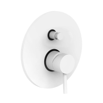 Paffoni Light bateria wannowo-natryskowa podtynkowa, biały mat LIG015BO