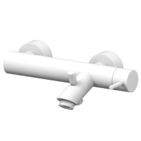Paffoni Light bateria wannowo-natryskowa, biały mat LIG022BO