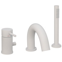 Paffoni Light bateria wannowa 3-otw. biały mat LIG040BO