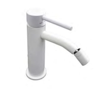 Paffoni Light bateria bidetowa, bez korka, biały mat LIG131BO