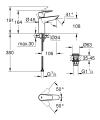 Grohe BauEdge bateria umywalkowa M-size, chrom 23901001
