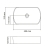 Vitalle Lukka Oval 50 umywalka nablatowa 50x31x12cm, biała 31745011121000VL