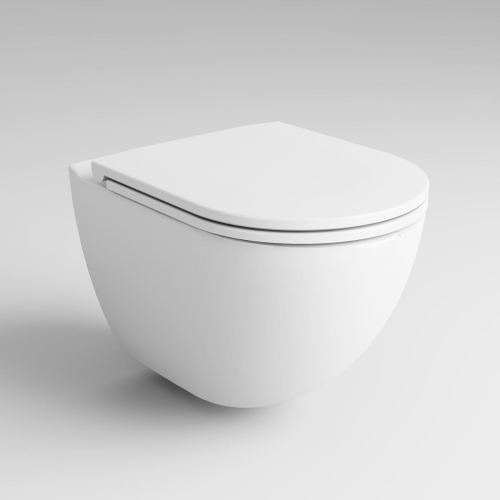 Vitalle Lukka miska podwieszana Rimless 51,5x36,5cm z deską wolnoopadającą, 541204111187K1VL