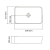 Vitalle Roana Square 50 umywalka nablatowa 50x31x12cm, biała 32745011121000VL