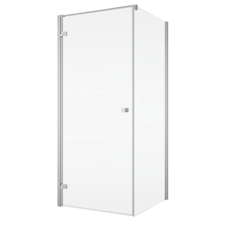 Ronal Annea kabina kwadratowa 90x90cm, drzwi skrzydłowe, lewa, profil srebrny połysk, szkło bezbarwne AN1CG0900ANT109005007