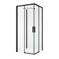 Sanswiss Divera kabina trójścienna 90x90x90cm, profil czarny mat, szkło bezbarwne D22SE2B0900607+D22F10900607+D22EV1.06.500