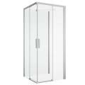 Sanswiss Divera kabina trójścienna 100x100x100cm, profil srebrny połysk, szkło bezbarwne D22SE2B1005007+D22F11005007+D22EV1.50.500
