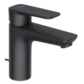Kludi Pure&Style 100 bateria umywalkowa, czarny mat, zawór spustowy z cięgnem, 402903975