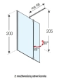 Novellini Kali H ścianka wolnostojąca 110cm+37cm KALIH110-1B+KALIHA37-1K