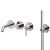 Daniel Rubinetterie Brooklyn komplet wannowy podtynkowy, chrom, BY710D2PCR