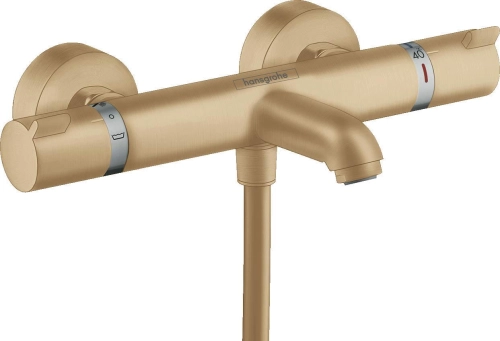 HansGrohe Ecostat Comfort bateria wannowa z termostatem, braz szczotkowany 13114140