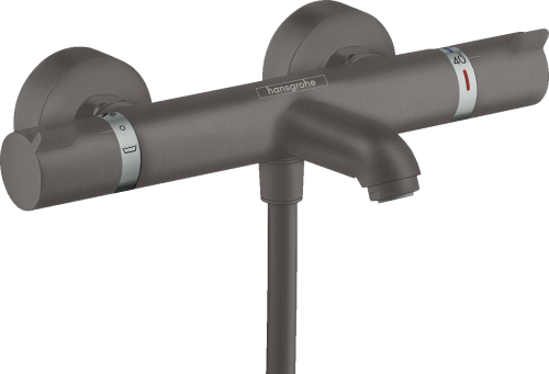 HansGrohe Ecostat Comfort bateria wannowa z termostatem, czarny chrom szczotkowany 13114340