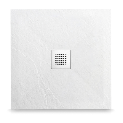 Balneo Stone Tray brodzik kwadratowy 90x90x2,5cm, biały STFWH909025.png