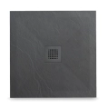 Balneo Stone Tray brodzik kwadratowy 90x90x2,5cm, ciemnoszary STFDG909025
