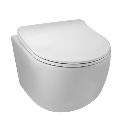 Balneo Luna White miska podwieszana 48,5x36,5cm z deską wolnoopadającą G0101010101-2