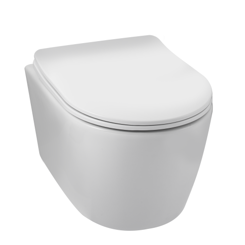 Balneo Luxa White miska podwieszana 48,5x36,5cm z deską wolnoopadającą G0101010101-1