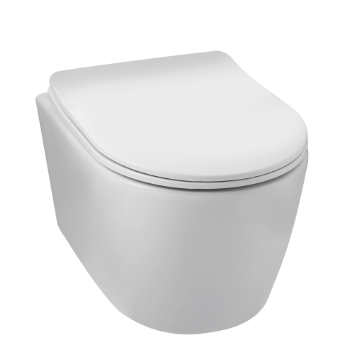 Balneo Luxa White miska podwieszana 48,5x36,5cm z deską wolnoopadającą G0101010101-1