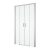 Sanswiss Top-Line S drzwi przesuwne czteroczęściowe 160cm(157,5-162,5cm), profile srebrny połysk, szkło bezbarwne TLS41605007