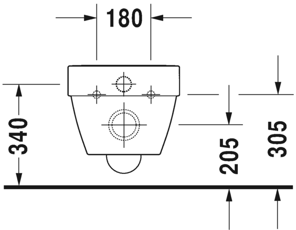 Duravit Vero Air miska wisząca 57x37cm rimless, bez deski 2525090000