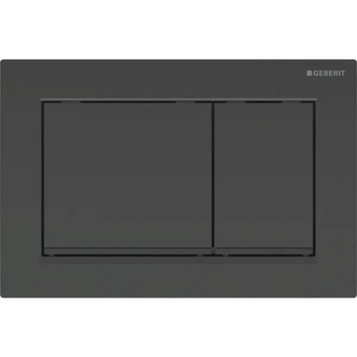 GEBERIT Omega 30 przycisk spłukujący czarny połysk/czarny mat/czarny połysk 115.080.DW.1
