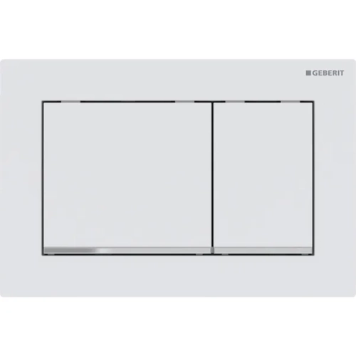 GEBERIT Omega 30 przycisk spłukujący biały mat/chrom/biały mat 115.080.JT.1