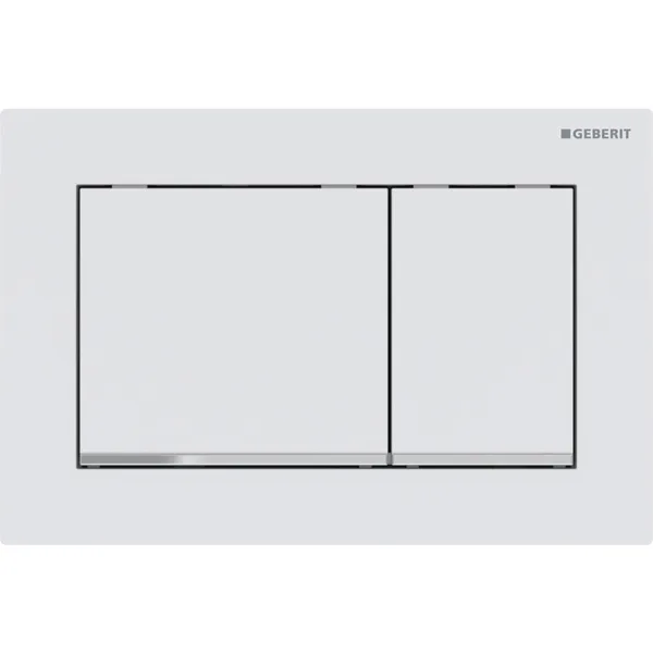 GEBERIT Omega 30 przycisk spłukujący biały mat/chrom/biały mat 115.080.JT.1