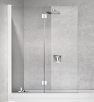 Novellini Young 2.0 parawan nawannowy 2-częściowy 120x150cm, lewy, biały mat Y21BSV120S-1U