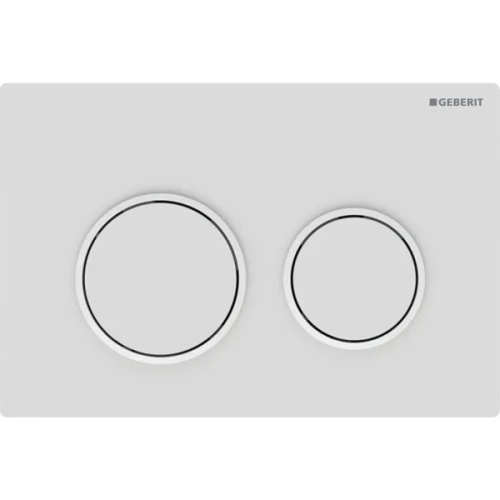 GEBERIT Omega 20 przycisk spłukujący biały mat/biały połysk/biały mat 115.085.01.1