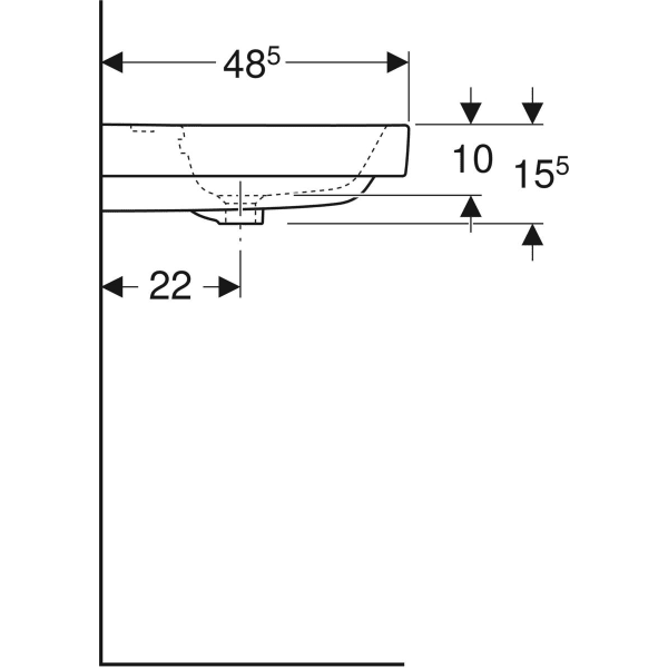 Geberit Modo umywalka meblowa 80x48,5cm, biała 502.859.00.1