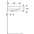 Geberit Modo umywalka meblowa 50x40cm, biała 502.831.00.1