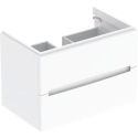 Geberit Modo szafka pod umywalkę 80cm z dwoma szufladami, biała 502.879.01.1