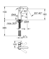 GROHE Essence M-size bateria umywalkowa, bez korka, phantom black 24176KF1