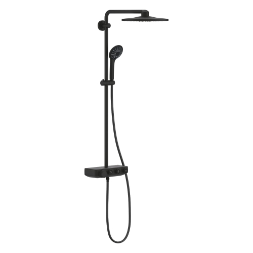 GROHE Grohtherm Euphoria SmartControl System 310 komplet prysznicowy z termostatem do montażu ściennego, phantom black 22120KF0