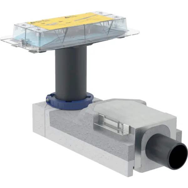 GEBERIT CleanLine zestaw montażowy do rynien zbiorczych, do wysokości jastrychu przy wpuście 90 - 220 mm, 154.150.00.1