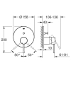 GROHE Essence New bateria wannowo-prysznicowa element zewnętrzny, phantom black 24167KF1