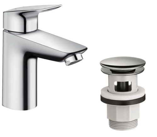 HansGrohe Logis Comfort Zone 100 bateria umywalkowa, push-open 71107000