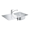 GROHE K200 zestaw: zlewozmywak wpuszczany w blat 86x50cm z baterią Eurosmart, stal nierdzewna/chrom 31565SD1