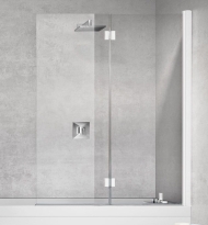 Novellini Young 2.0 parawan nawannowy 2-częściowy 120x150cm, prawy, biały mat Y21BSV120D-1U