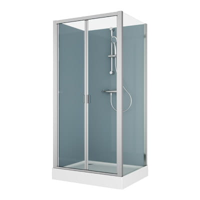 Ronal Modul 1200 kabina czterościenna prostokątna 100x80cm, wariant 3, wersja montażu narożnik 21083F22.40.07