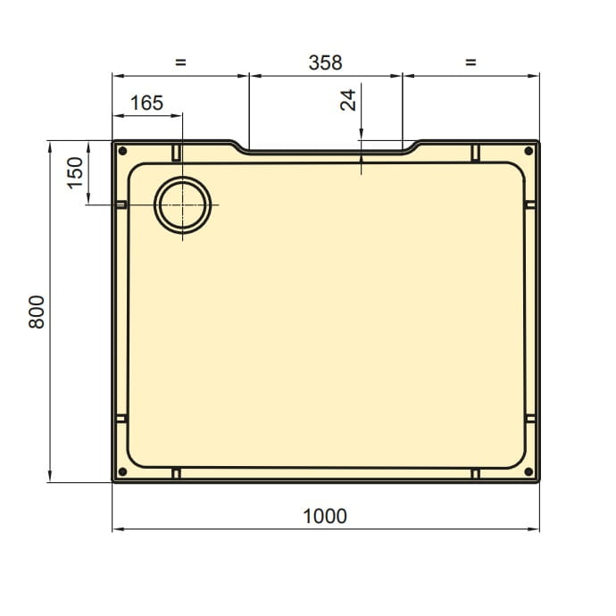 Sanswiss Modul 1200 kabina czterościenna prostokątna 100x80cm, wariant 4, wersja montażu narożnik 21084F22.40.07
