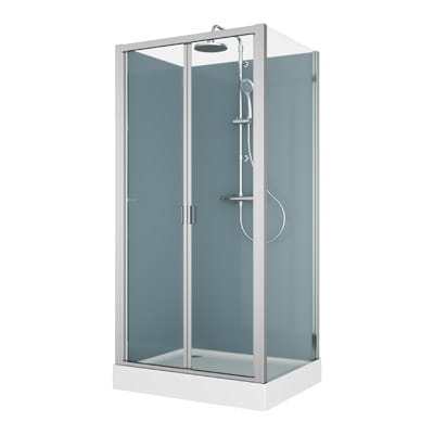 Sanswiss Modul 1200 kabina czterościenna prostokątna 100x80cm, wariant 4, wersja montażu narożnik 21084F22.40.07