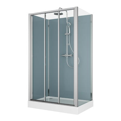 Sanswiss Modul 1200 kabina czterościenna prostokątna 120x80cm, wariant 4, wersja montażu narożnik 21284S3.2.40.07