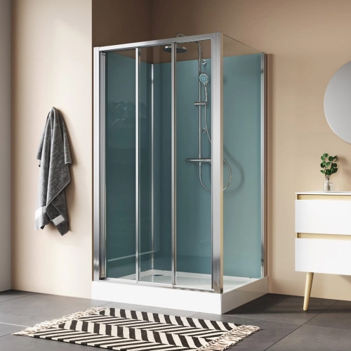 Sanswiss Modul 1200 kabina czterościenna prostokątna 120x80cm, wariant 4, wersja montażu narożnik 21284S3.2.40.07
