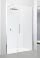Novellini Young 2.0 G+F in line drzwi prysznicowe skrzydłowe 120cm(117-121cm), profil srebrny, szkło bezbarwne Y2GFL117-1B
