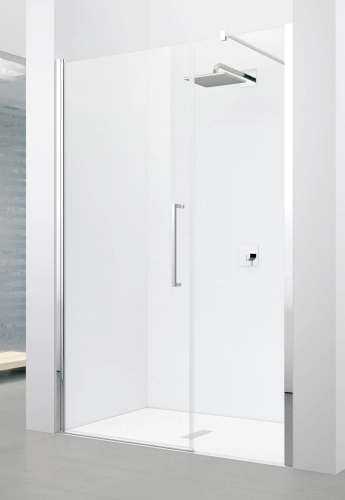 Novellini Young 2.0 G+F in line drzwi prysznicowe skrzydłowe 100cm(97-101cm), profil srebrny, szkło bezbarwne Y2GFL97-1B